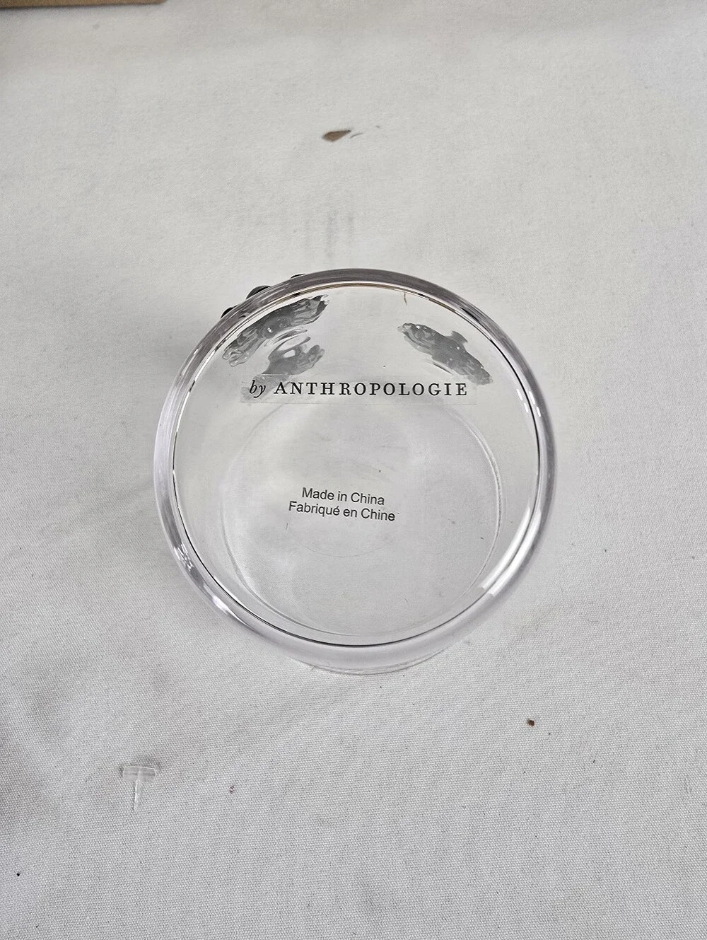 NWT Anthropologie 3D Spider Halloween Glass Barware Juice Glass Party